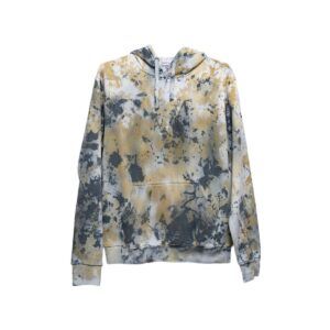 SUDADERA CON CAPUCHA TIEDYE MANCHAS BICOLOR