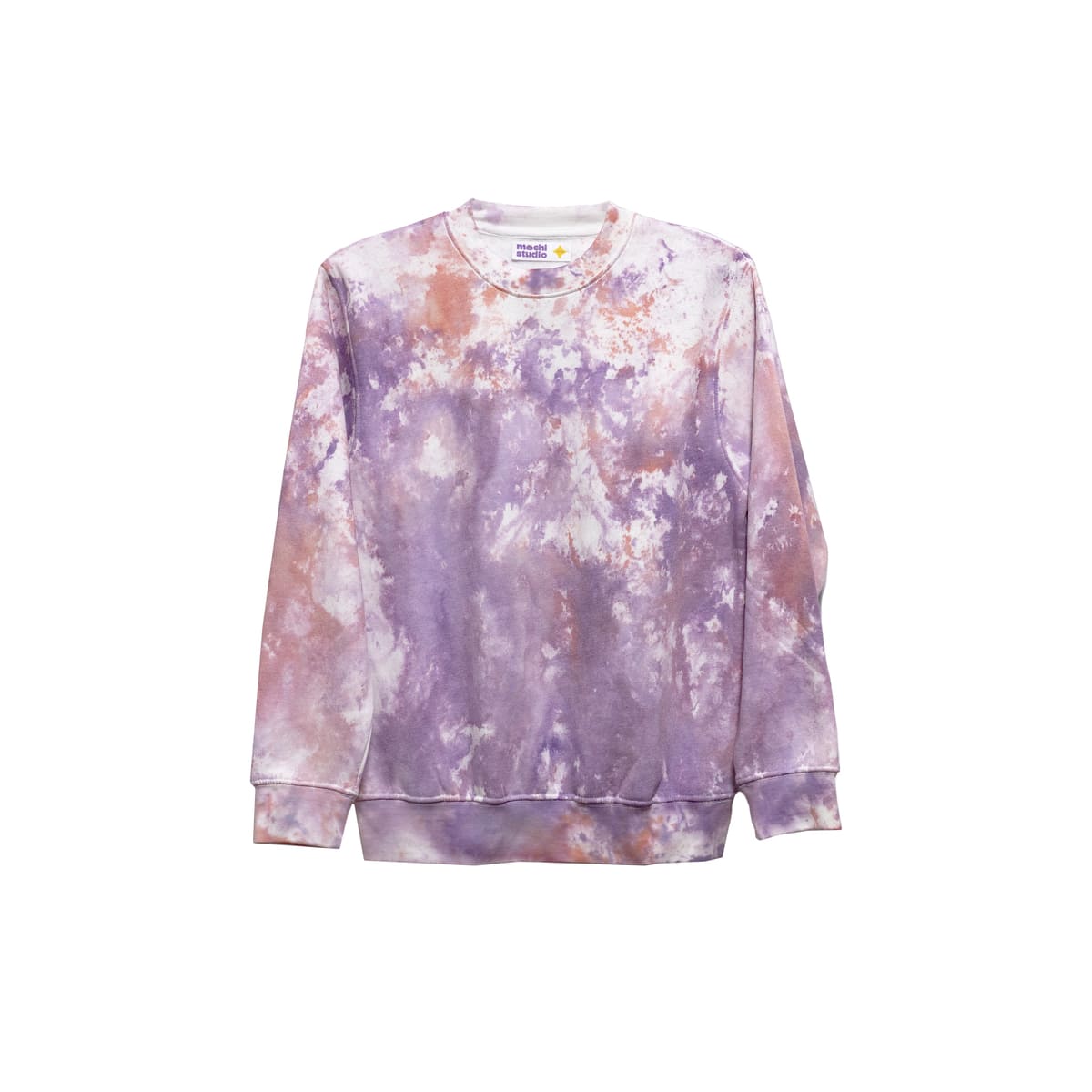 SUDADERA SIN CAPUCHA TIEDYE MANCHAS BICOLOR